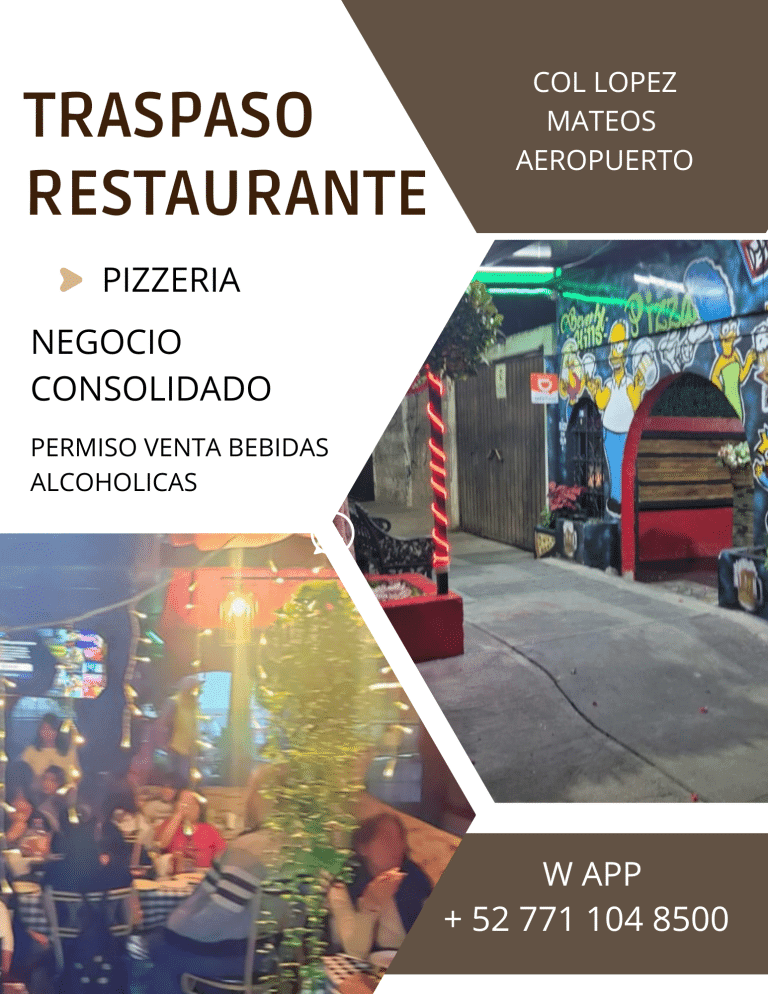 Traspaso negocio CDMX