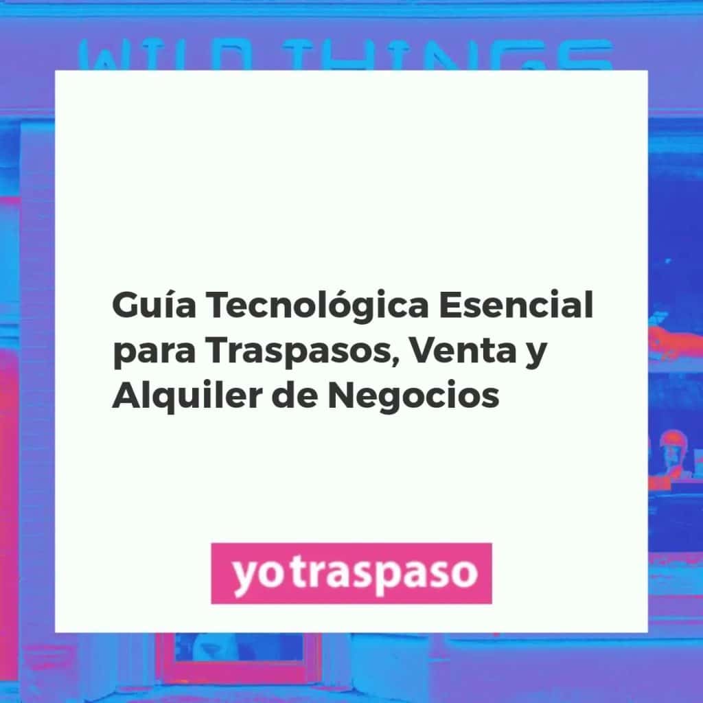 Red digital interconectando negocios para traspasos, ventas y alquileres, simbolizando la eficiencia tecnológica.