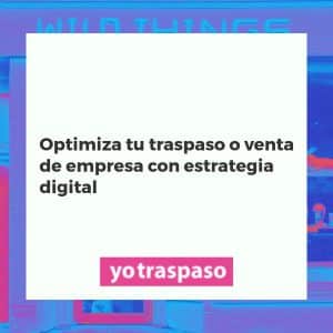 Gráfico digital de la optimización del traspaso y venta de empresas mediante estrategias digitales avanzadas.