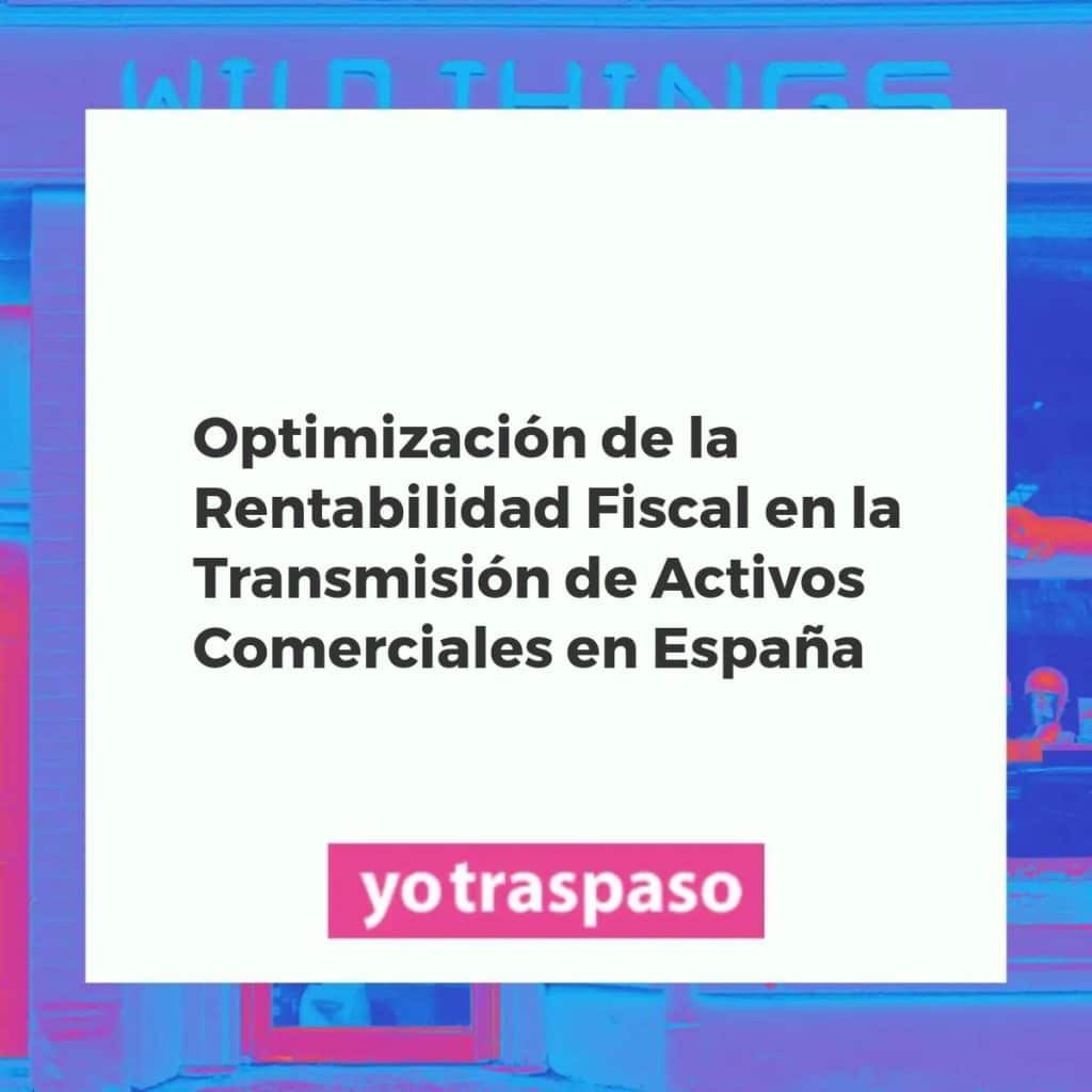Ilustración de la optimización fiscal en traspasos de negocios en España con documentos y gráficos