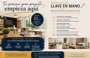 *OPORTUNIDAD ÚNICA: NEGOCIO EDUCATIVO LLAVE EN MANO*