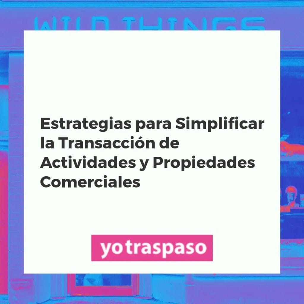 Representación de un traspaso de negocio simplificado por expertos